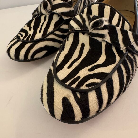 ALEXANDRE BIRMAN, Zebra Pony Hair Loafers - Picture 10 of 13